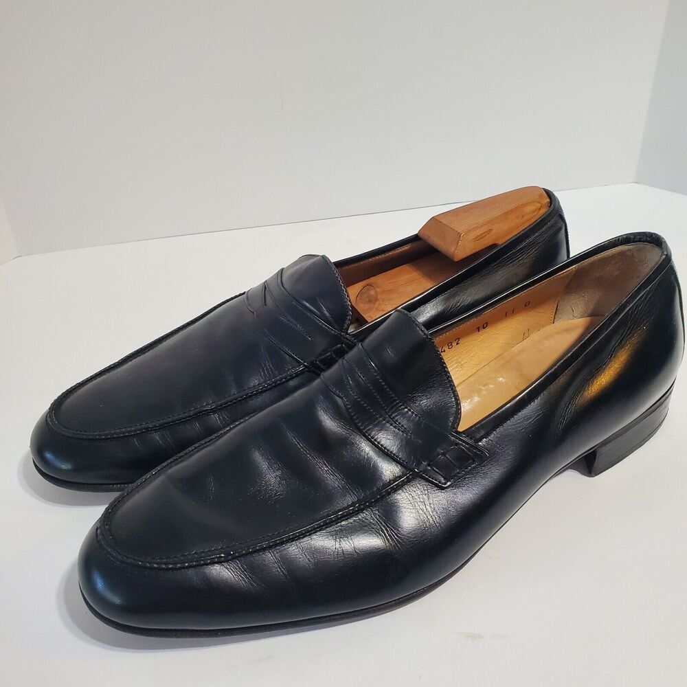 Salvatore Ferragamo Black Leather Loafers